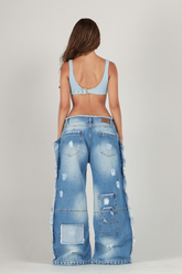 SET LUXURY DENIM KG AZUL